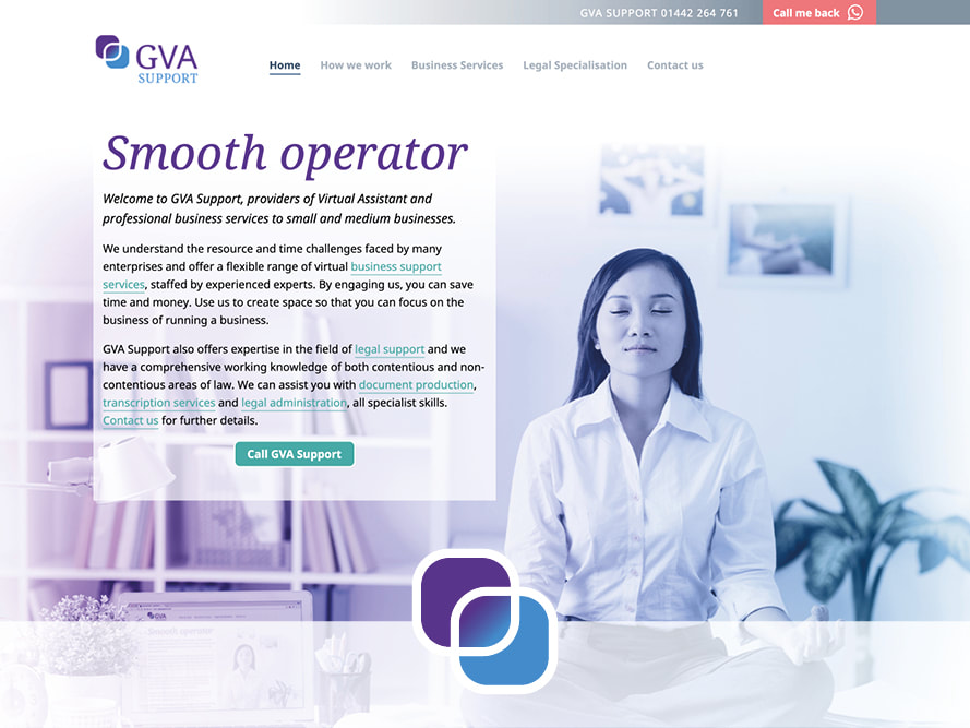 Sam Miller web design for GVA Support