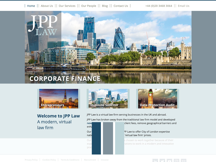 Sam Miller web design for JPP Law