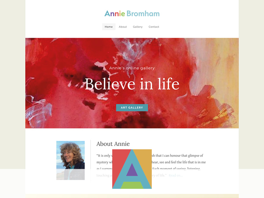 Sam Miller web design for Annie Bromham